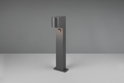 Potelet extérieur GU10 max 35W IP44 fonte d'aluminium anthracite - Trio - Roya