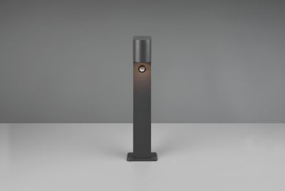 Potelet extérieur GU10 max 35W IP44 fonte d'aluminium anthracite - Trio - Roya