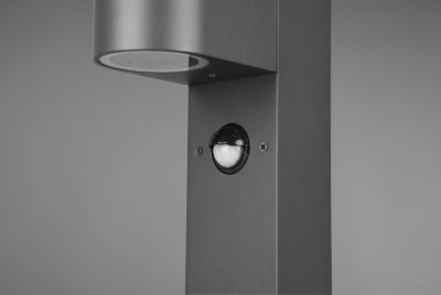 Potelet extérieur GU10 max 35W IP44 fonte d'aluminium anthracite - Trio - Roya