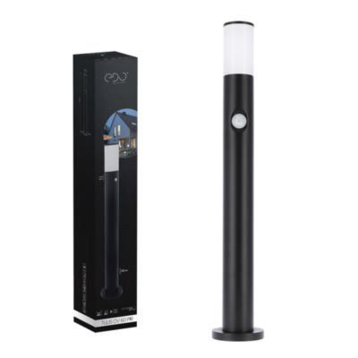 Potelet extérieur TULIS OV 60cm avec détecteur de mouvement GU10 noir IP54 EDO