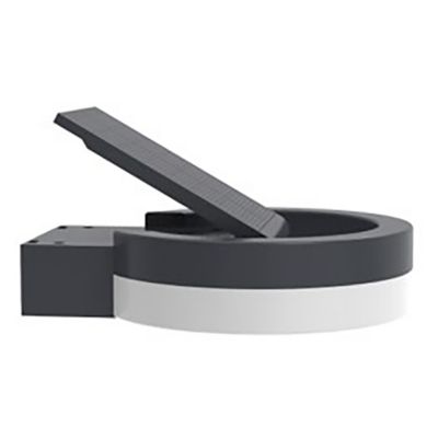 Potelet extérieur à energie solaire à détecteur de mouvement LED intégrée Runda noir IP54 12W 1300lm Lutec