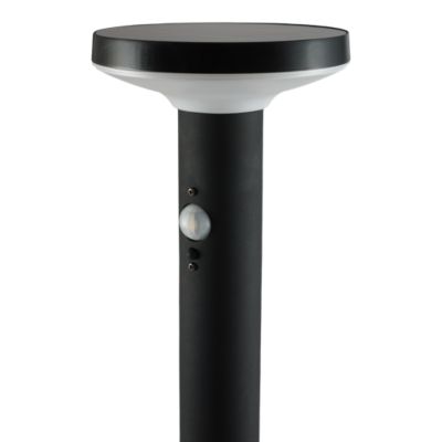 Potelet extérieur solaire LED intégrée Cowhorn noir 650 lm IP44 GoodHome