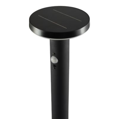 Potelet extérieur solaire LED intégrée Cowhorn noir 650 lm IP44 GoodHome