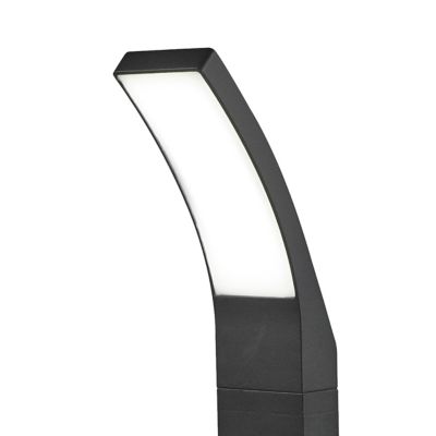 Potelet Gambell LED intégrée 800lm 8.5W IP44 GoodHome gris anthracite