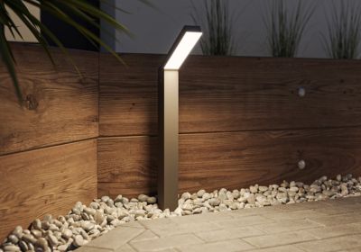 Potelet Kalari LED intégrée 1200lm 23W IP54 GoodHome gris anthracite