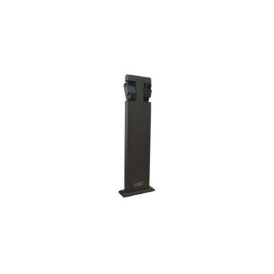 Potelet LED 8W 67cm Gris avec Diffuseur Orientable IP54 - Blanc Chaud 3000K