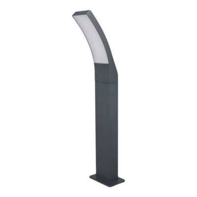 Potelet LED integrée Gambell 1600lm 10W IP44 gris anthracite GoodHome