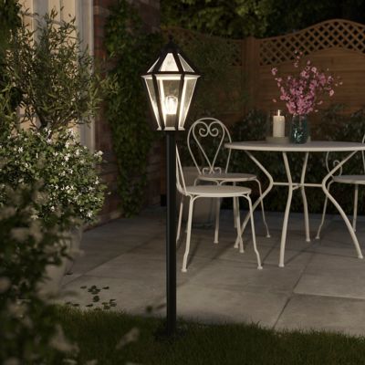 Potelet Radley E27 IP44 GoodHome noir