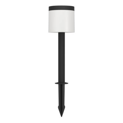 Potelet solaire à détecteur de mouvement à piquer LED intégrée Pantete noir IP44