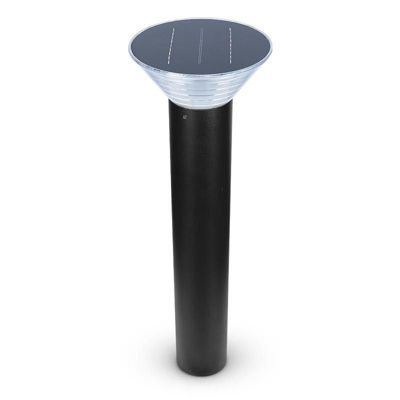Potelet Solaire LED Conique 4W 800mm Noir IP65 4000K