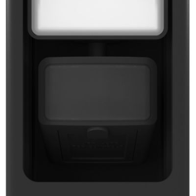 Potelet solaire LED intégré à détection Davern 800lm IP65 noir Goodhome