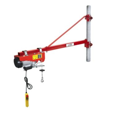 Potence pivotante 180° pour palan 600 kg, portée 110 cm, Mecafer