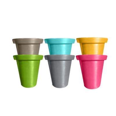Pots de fleurs rond xxl delight 760l-lot de 6