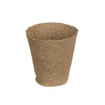 Pots ronds 100 % fibre de bois pour semis, Diamètre 8 cm