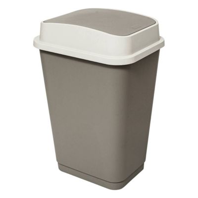 Poubelle 50L en plastique taupe - Beige- 5five