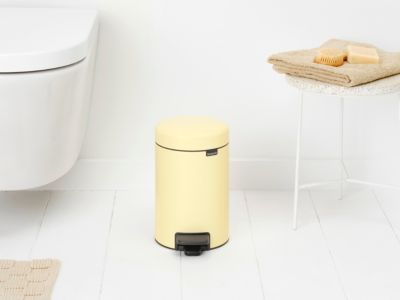 Poubelle à pédale 3 litres jaune, Brabantia New Icon