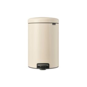 Poubelle à pédale coloris beige Brabantia NewIcon 20 L
