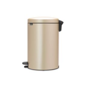 Poubelle à pédale coloris doré Brabantia NewIcon 20 L