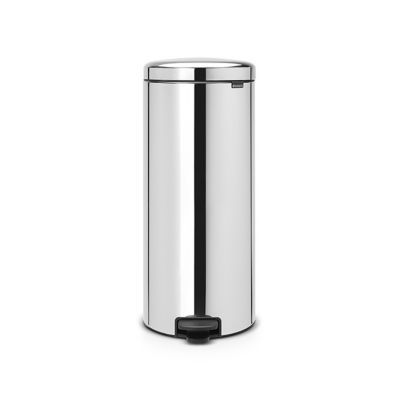 Poubelle à pédale coloris gris métallisé Brabantia NewIcon 30 L