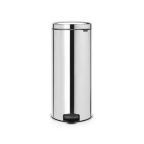 Poubelle à pédale coloris gris métallisé Brabantia NewIcon 30 L