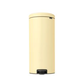 Poubelle à pédale coloris jaune Brabantia NewIcon 30 L