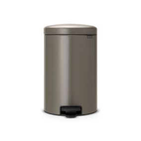 Poubelle à pédale coloris métal Brabantia NewIcon 20 L