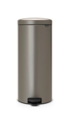 Poubelle à pédale coloris platinium Brabantia NewIcon 30 L