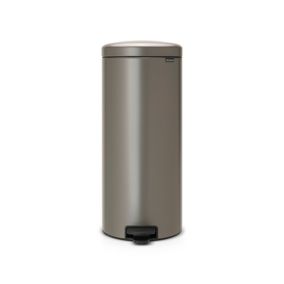 Poubelle à pédale coloris platinium Brabantia NewIcon 30 L
