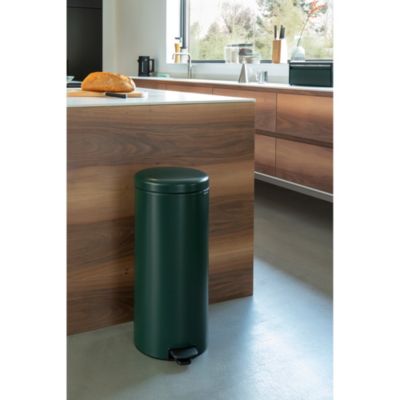 Poubelle à pédale coloris vert Brabantia NewIcon 30 L