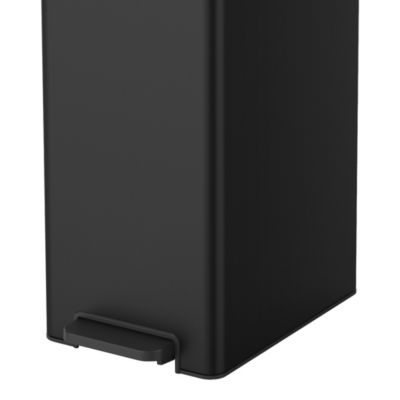 Poubelle à pédale GoodHome Kora noir 14 L