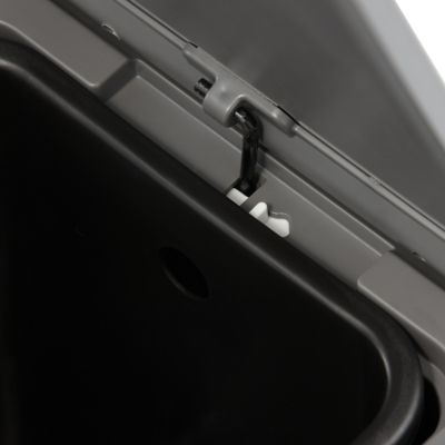 Poubelle à pédale GoodHome Kora noir 14 L