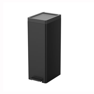 Poubelle à pédale GoodHome Kora noir 30 L