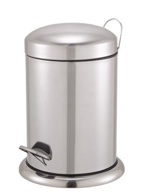 Poubelle à pédale métal Cooke & Lewis Korana 5L