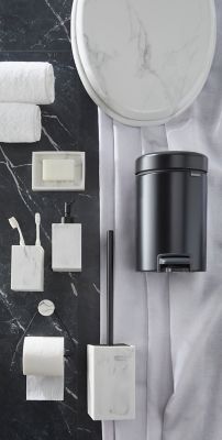 Poubelle à pédale noire Brabantia Newlcon 3L