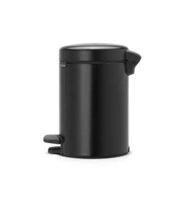 Poubelle à pédale noire Brabantia Newlcon 3L