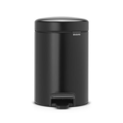 Poubelle à pédale noire Brabantia Newlcon 3L