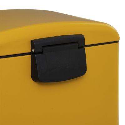 Poubelle à pédale rectangle Ariane 5Five 30L jaune