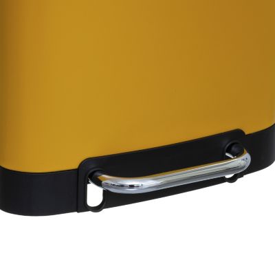 Poubelle à pédale rectangle Ariane 5Five 30L jaune