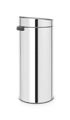 Poubelle à pression coloris métal 30L Brabantia Touch Bin