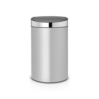 Poubelle à pression coloris métal 40L Brabantia Touch Bin