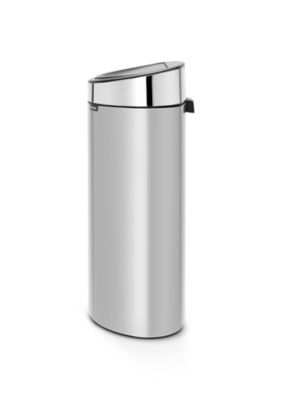 Poubelle à pression coloris métal 40L Brabantia Touch Bin
