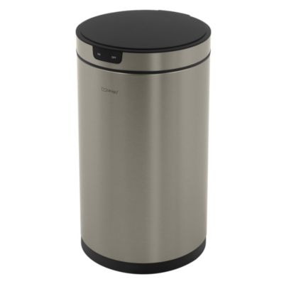 Poubelle automatique avec capteur ML-Design 30L argenté en inox avec anneau de maintien pour sac