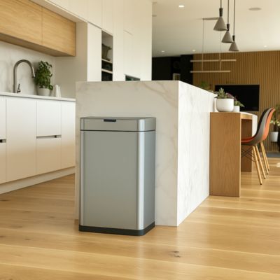 Poubelle automatique inox DAYTONA argent 70L