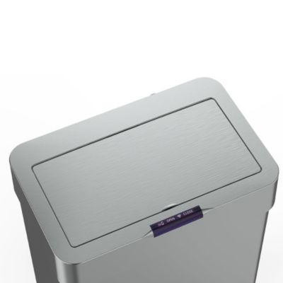 Poubelle automatique inox DAYTONA argent 70L