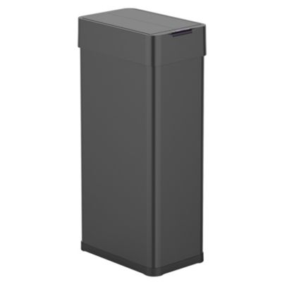 Poubelle automatique inox SILVERLAKE noir 90L