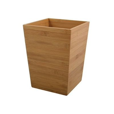 Poubelle à  bascule en Bambou 3L Marron MSV