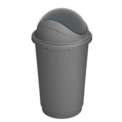 poubelle coloris gris 50l castorama