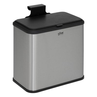 Poubelle à compost en inox 5L - Noir- 5five