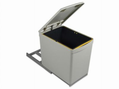 Poubelle coulissante 16 L avec ouverture automatique du couvercle - 8906621