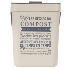 Poubelle de compostage 5 L avec accroche